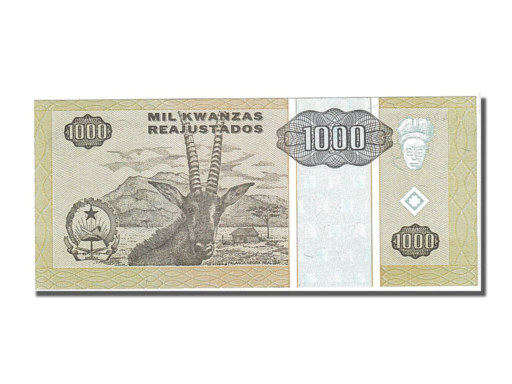 Angola, 1000 Kwanzas Reajustados, 1995, KM #135, 1995-05-01, UNC(65-70), LA