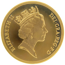 Great Britain, 5 Pounds, 1985, London, KM #945, MS(65-70), Gold, 40.08