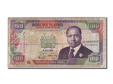 Kenya, 100 Shillings, 1990, KM #27b, 1990-07-01, EF(40-45), AE