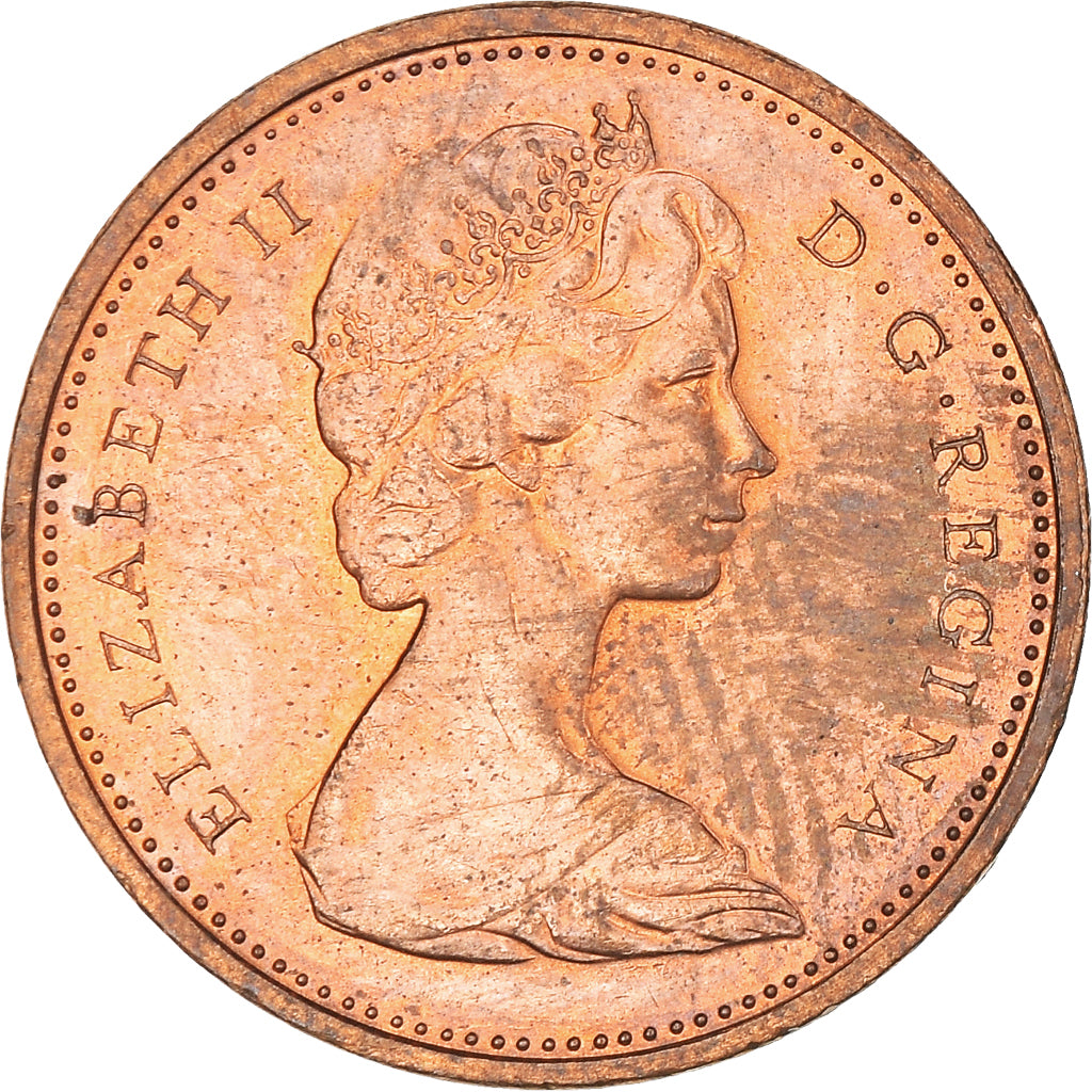 Coin, Canada, Elizabeth II, Cent, 1968, Ottawa, EF(40-45), Bronze