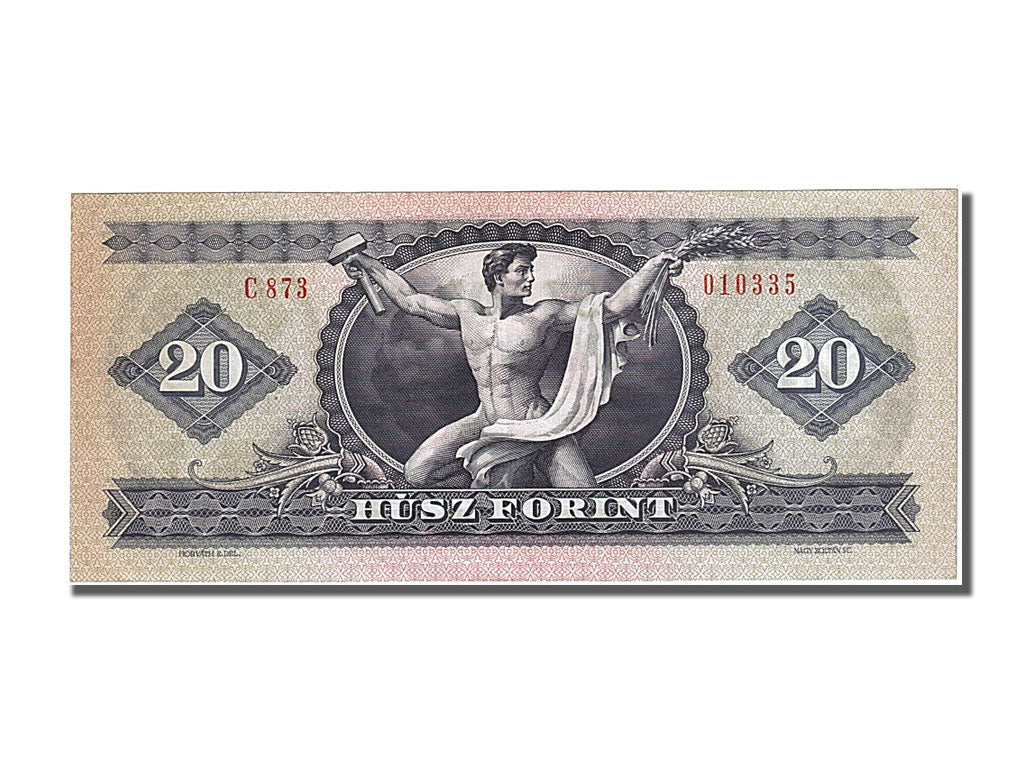 Hungary, 20 Forint, 1975, KM #169f, 1975-10-28, UNC(65-70), C873