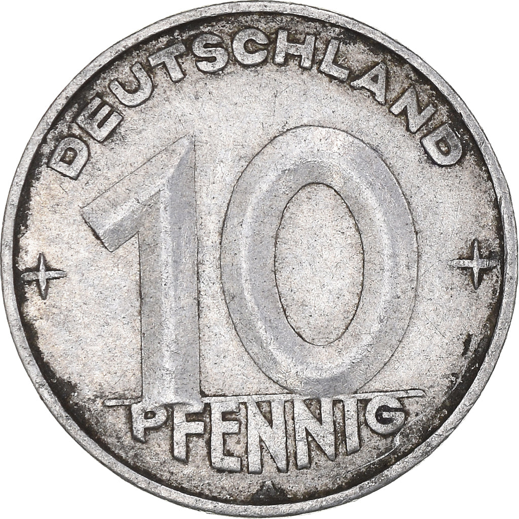 Monnaie, République démocratique allemande, 10 Pfennig, 1950, Berlin, TB+