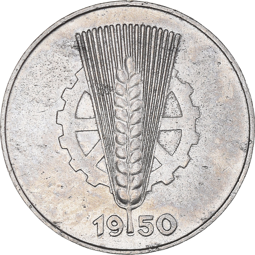 Coin, GERMAN-DEMOCRATIC REPUBLIC, 5 Pfennig, 1950, Berlin, EF(40-45), Aluminum