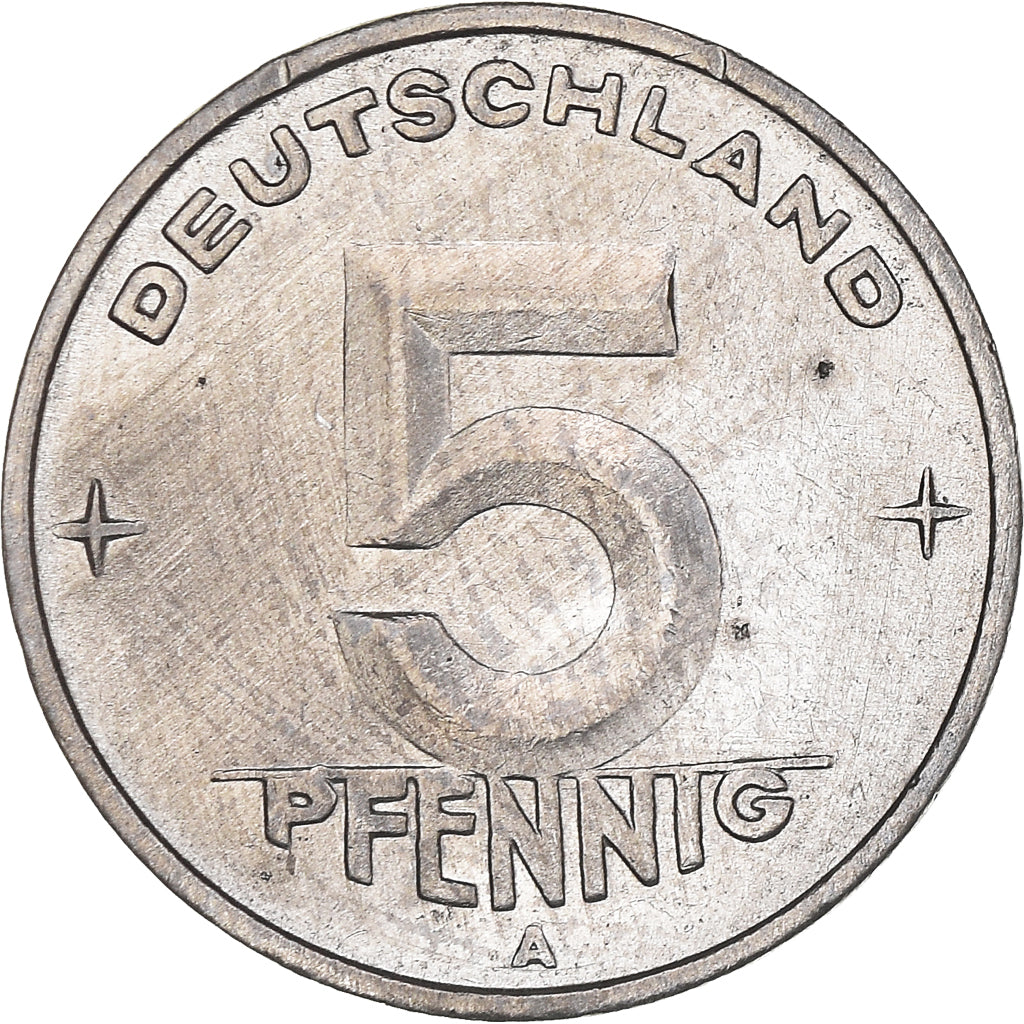 Monnaie, République démocratique allemande, 5 Pfennig, 1950, Berlin, TTB+