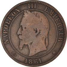 Munten, Frankrijk, Napoleon III, Napoléon III, 10 Centimes, 1861, Paris, FR