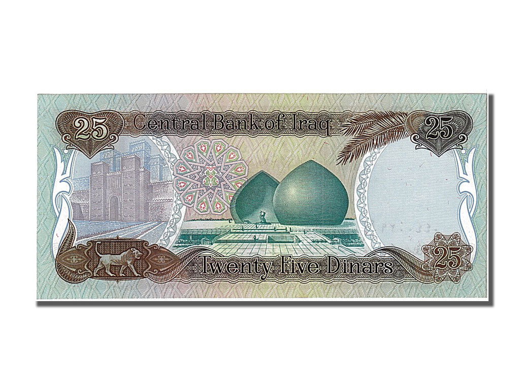 Irak, 25 Dinars type 1979-86
