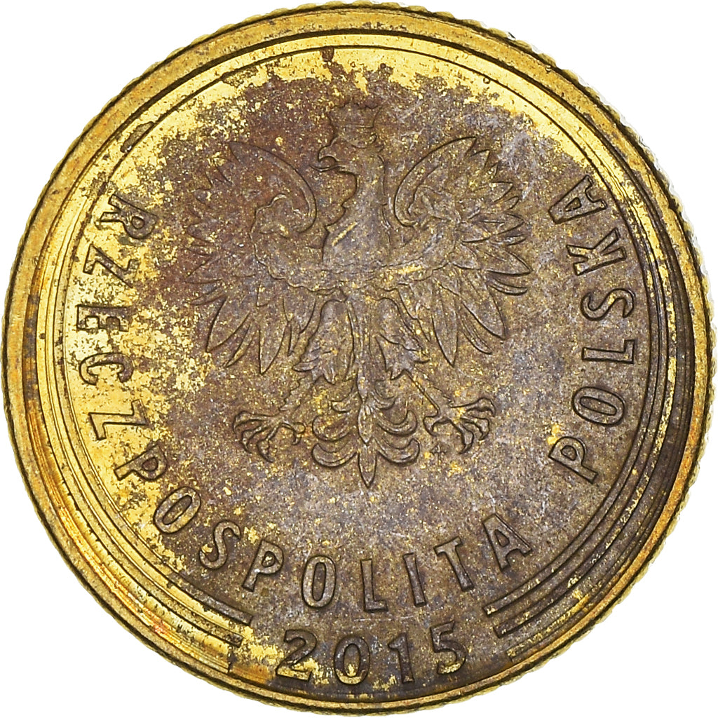 Coin, Poland, Grosz, 2015, EF(40-45), Brass