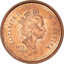 Coin, Canada, Elizabeth II, Cent, 2002, Royal Canadian Mint, VF(30-35), Copper