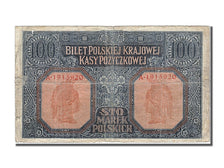 Poland, 100 Marek, 1916, KM #15, 1916-12-09, VF(30-35), A
