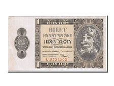 Pologne, 1 Zloty type 1938
