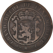 Coin, Luxembourg, William III, 10 Centimes, 1854, Utrecht, EF(40-45), Bronze