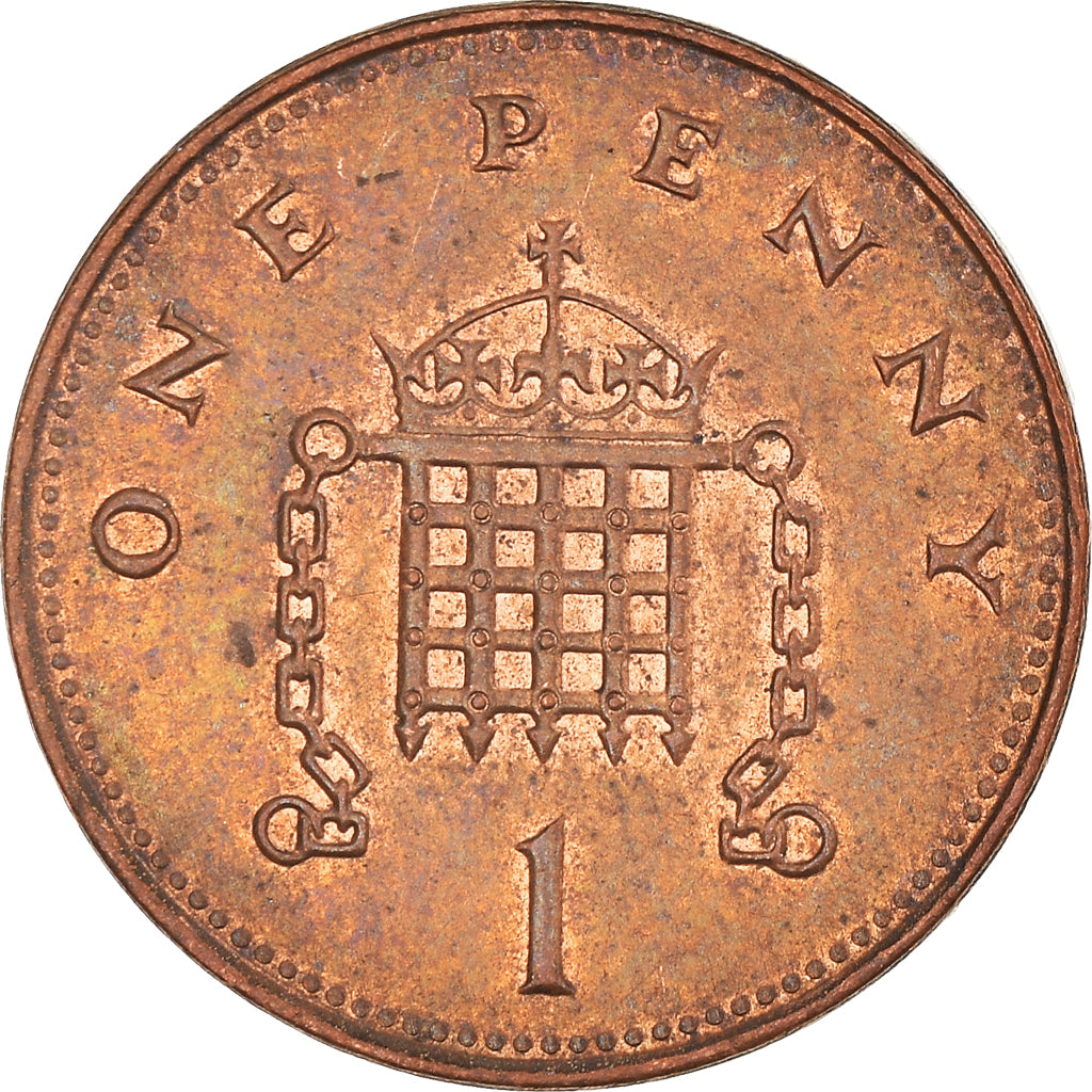 Coin, Great Britain, Elizabeth II, Penny, 1999, British Royal Mint, EF(40-45)