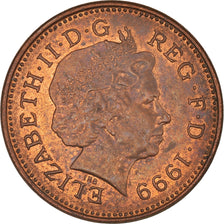 Coin, Great Britain, Elizabeth II, Penny, 1999, British Royal Mint, VF(30-35)