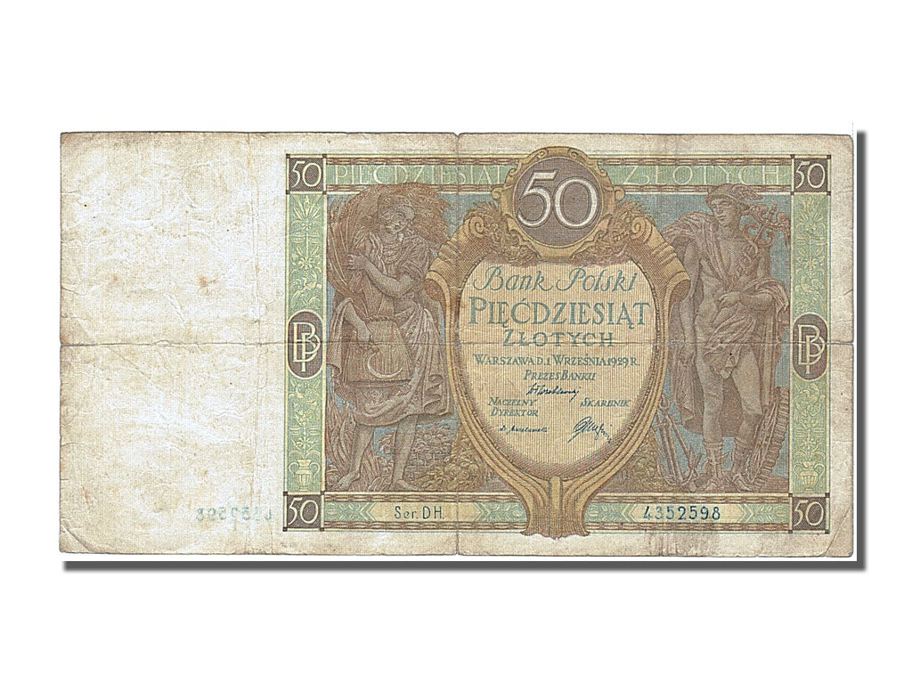 Poland, 50 Zlotych, 1929, KM #71, 1929-09-01, EF(40-45), 4352598