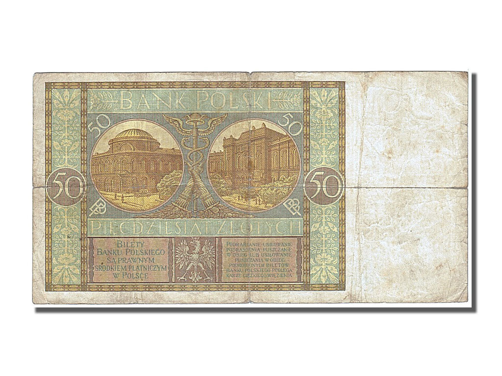 Poland, 50 Zlotych, 1929, KM #71, 1929-09-01, EF(40-45), 4352598