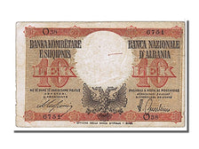 Billet, Albania, 10 Lek, 1940, TTB