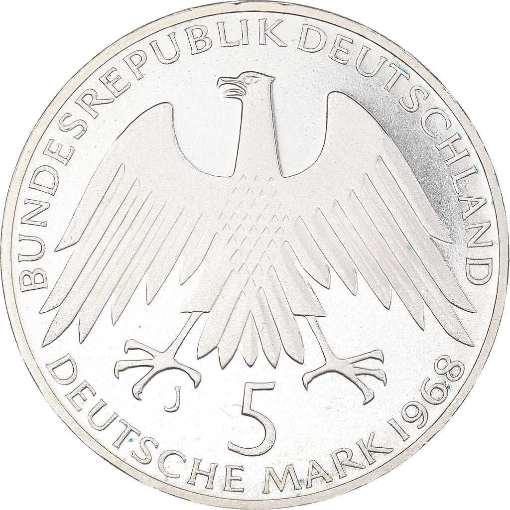 Moeda, ALEMANHA - REPÚBLICA FEDERAL, 150th Anniversary - Birth of Friedrich