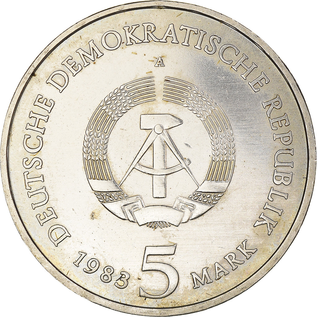 Coin, GERMAN-DEMOCRATIC REPUBLIC, Wittenberg Church, 5 Mark, 1983, Berlin