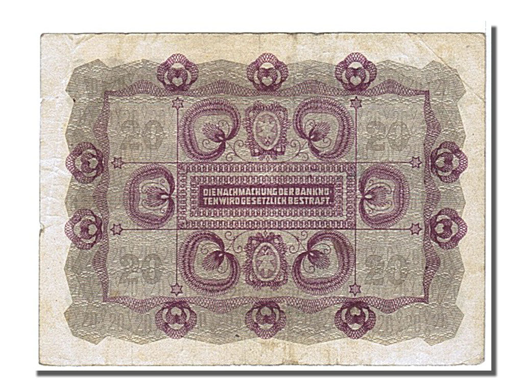 Banknote, Austria, 20 Kronen, 1922, AU(50-53)