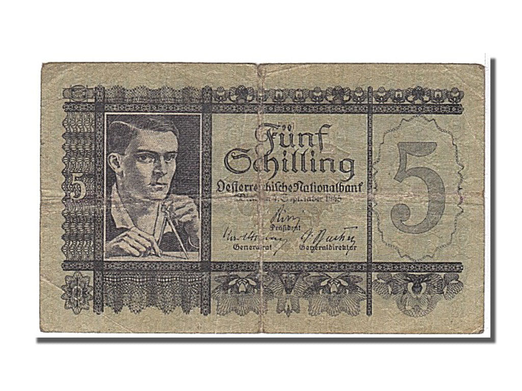 Austria, 5 Schilling, 1945, KM #121, 1945-09-04, EF(40-45)