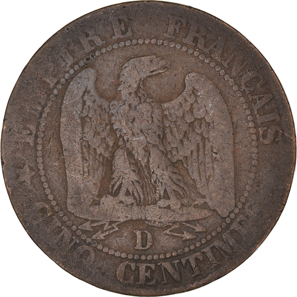 Coin, France, Napoleon III, Napoléon III, 5 Centimes, 1857, Lyon, F(12-15)