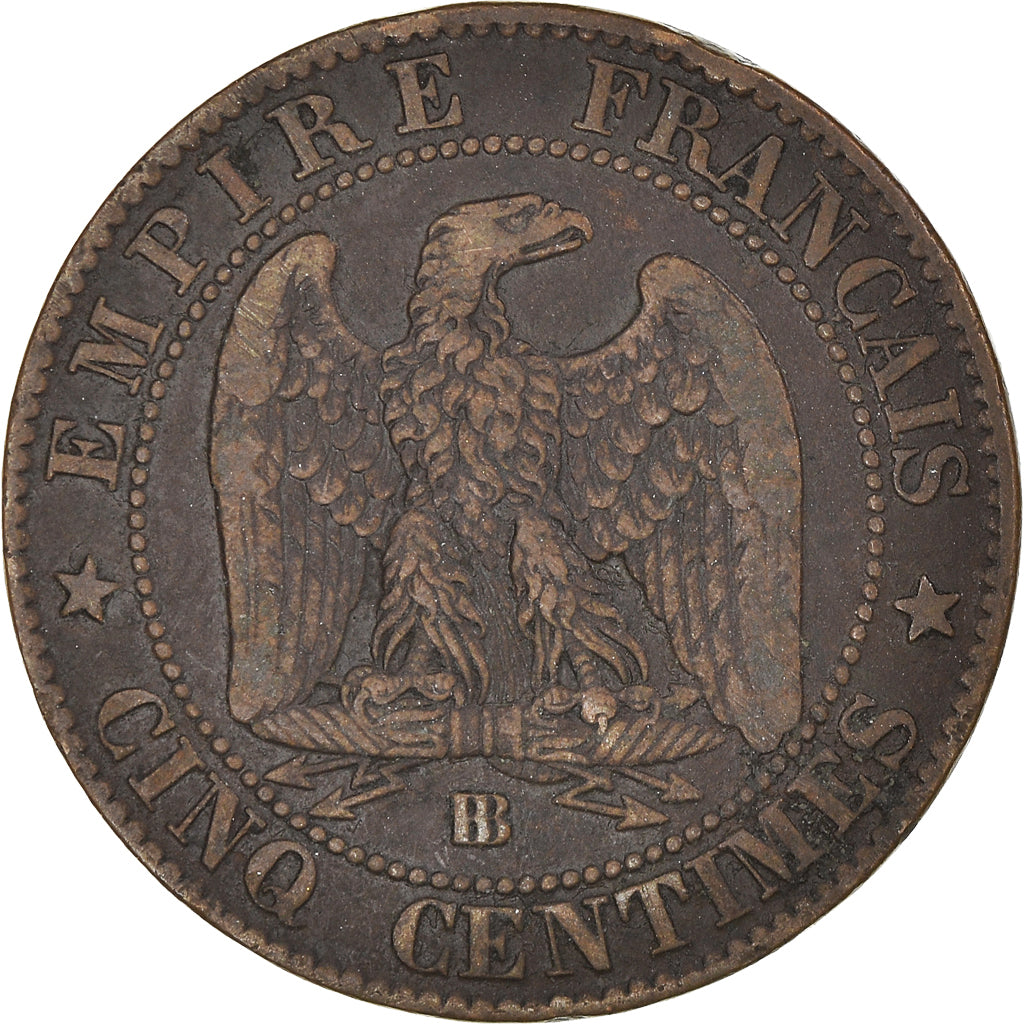 Coin, France, Napoleon III, Napoléon III, 5 Centimes, 1864, Strasbourg