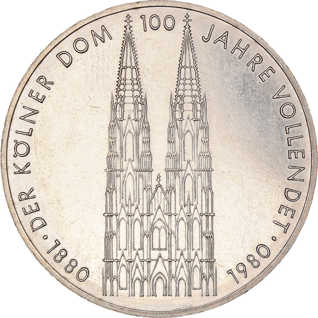 Moneta, GERMANIA - REPUBBLICA FEDERALE, 5 Mark, 1980, Stuttgart, Germany, BB