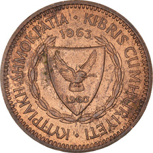 Monnaie, Chypre, 5 Mils, 1963, TTB, Bronze, KM:39