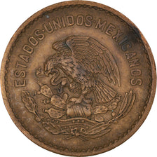 Coin, Mexico, 5 Centavos, 1952, Mexico City, VF(30-35), Bronze, KM:424
