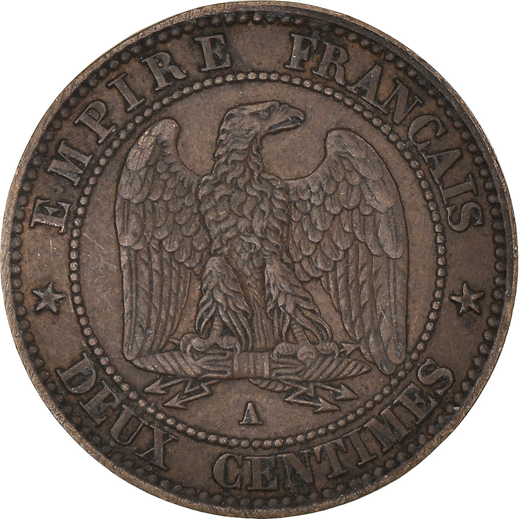 Coin, France, Napoleon III, Napoléon III, 2 Centimes, 1861, Paris, EF(40-45)