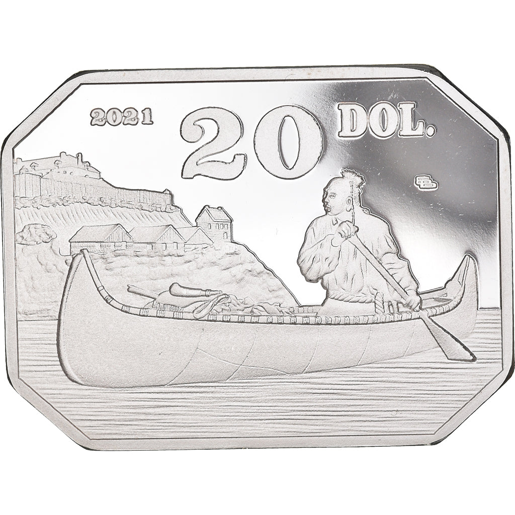 Moneta, USA, Michigan, 20 Dollars, 2021, FDC.BE, MS(65-70), Silver plated