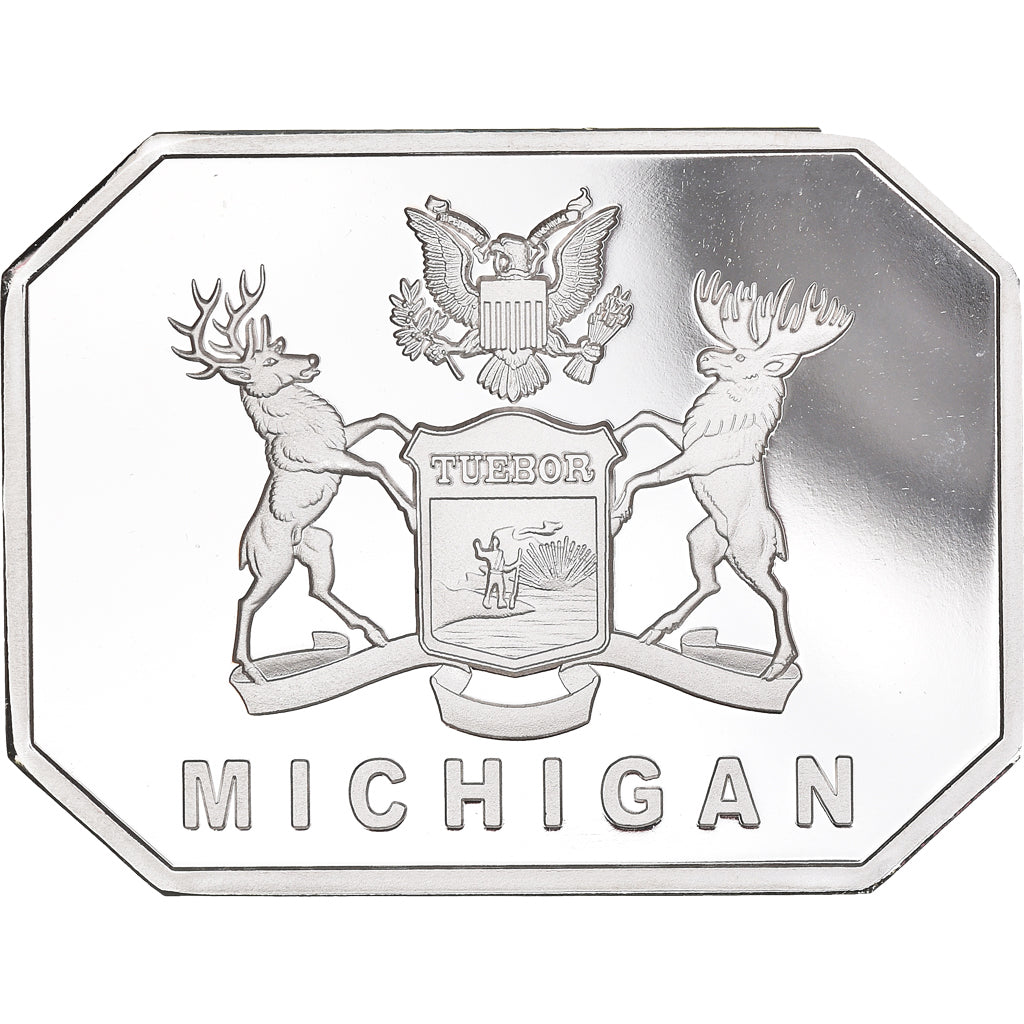 Coin, United States, Michigan, 20 Dollars, 2021, FDC.BE, MS(65-70), Silver