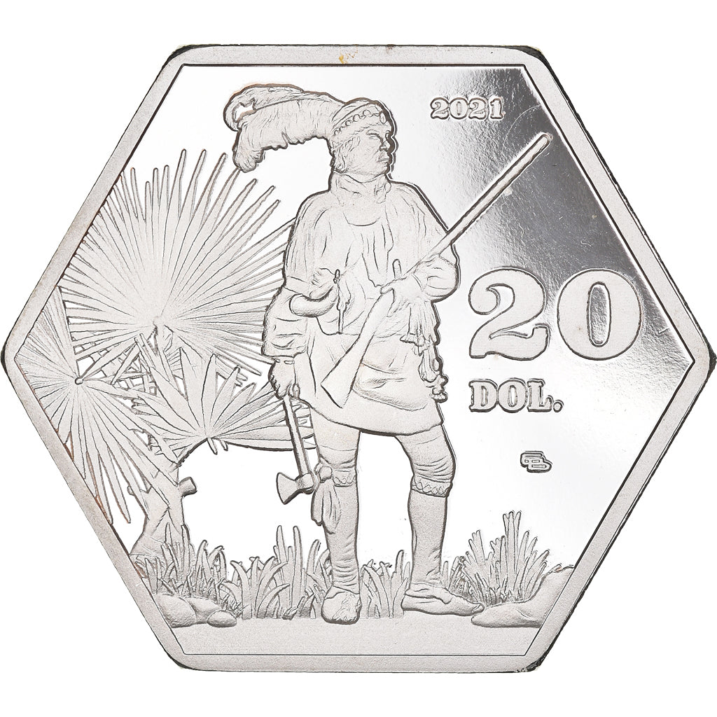 Monnaie, États-Unis, Florida, 20 Dollars, 2021, FDC.BE, FDC, Silver plated