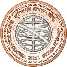 Monnaie, Inde, Pondichéry.goa, 60 réis/1 tanga, 2021, SPL, Bimétallique