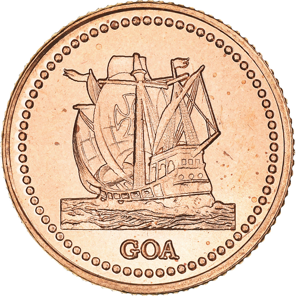 Coin, INDIA-PORTUGUESE, 30 réis., 2021, MS(63), Copper Plated Steel, KM:New