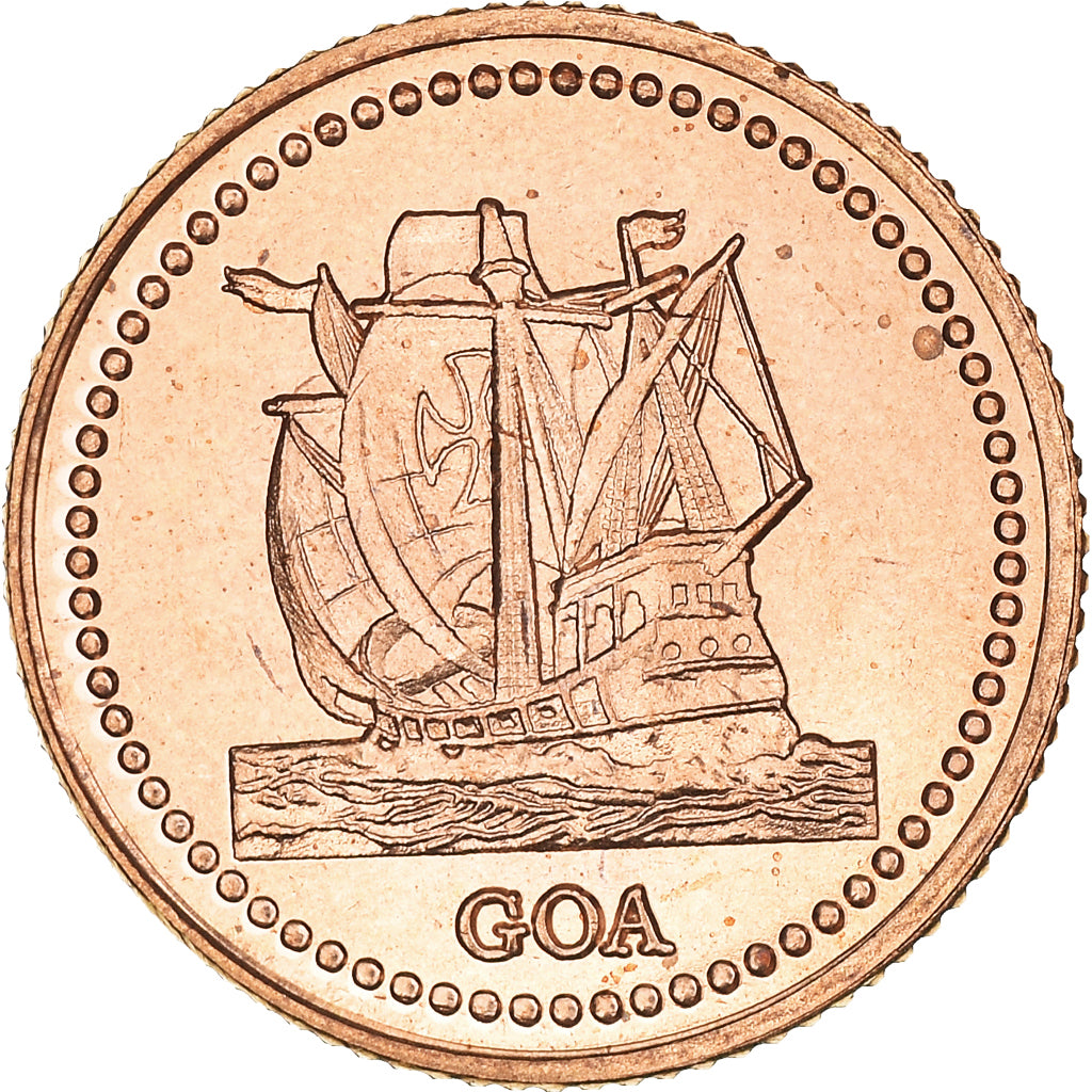 Coin, INDIA-PORTUGUESE, 30 réis., 2021, MS(63), Copper Plated Steel, KM:New