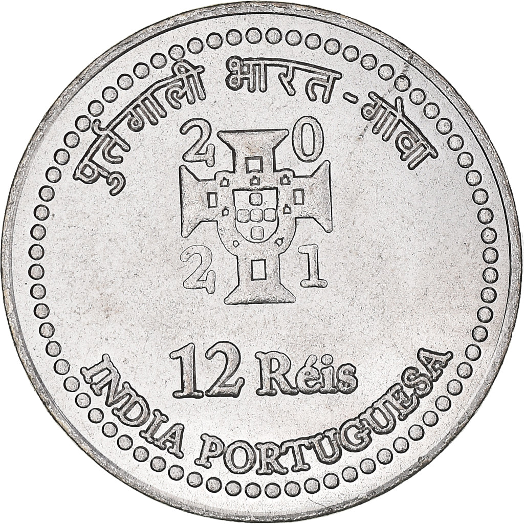 Munten, INDIA-PORTUGEES, 12 Réis, 2021, UNC-, Cupro-nikkel, KM:New