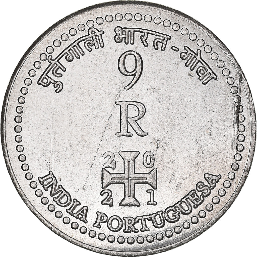 Münze, INDIA-PORTUGUESE, 9 réis, 2021, UNZ, Kupfer-Nickel, KM:New