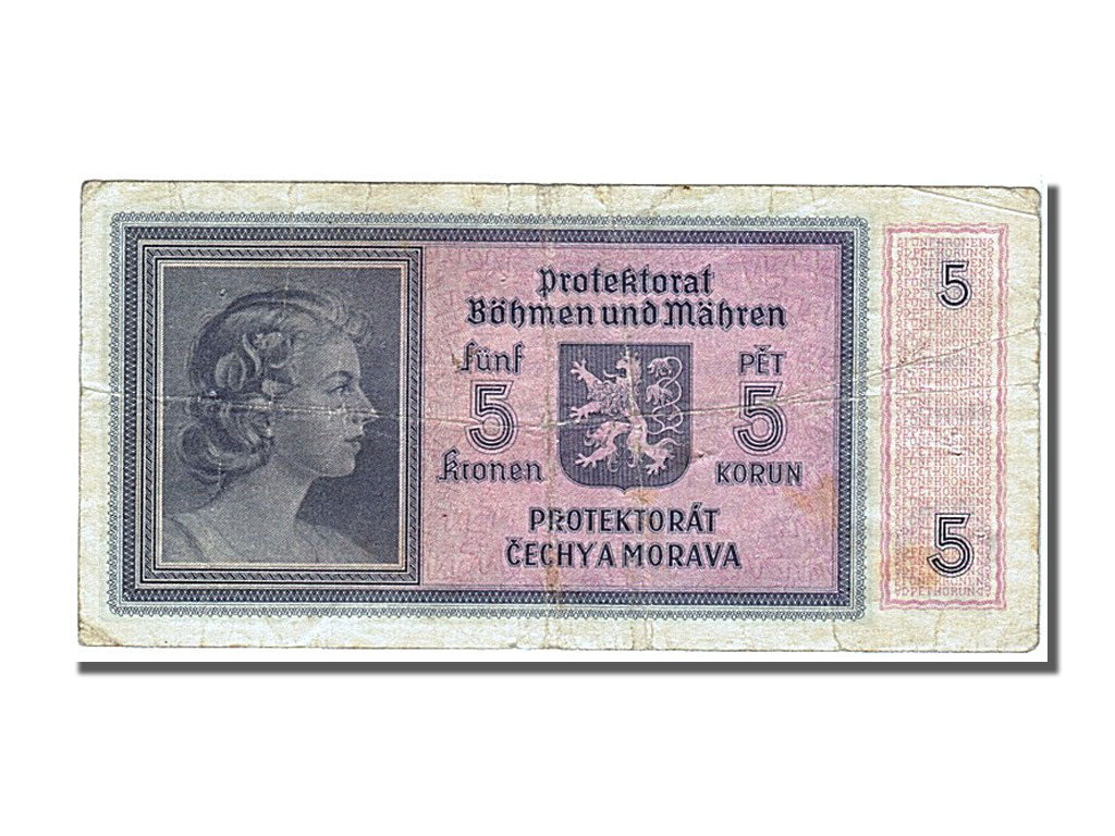 Bohemia and Moravia, 5 Korun, 1940, EF(40-45), H062