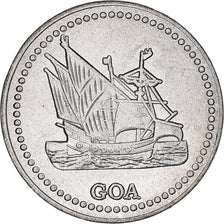 Moeda, ÍNDIA - PORTUGUESA, 4 1/2 réis, 2021, MS(63), Cobre-níquel, KM:New