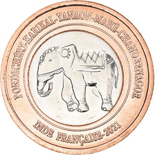 Coin, INDIA-FRENCH, Rupee, 2021, Pondichery, MS(63), Bi-Metallic, KM:New
