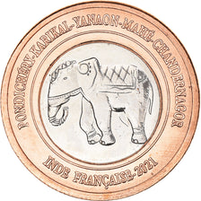 Coin, INDIA-FRENCH, Rupee, 2021, Pondichery, MS(63), Bi-Metallic, KM:New