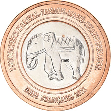 Coin, INDIA-FRENCH, Rupee, 2021, Pondichery, MS(63), Bi-Metallic, KM:New