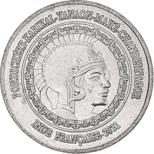 Moneta, Indie Francuskie, 2 Annas, 2021, Pondichery, MS(63), Miedź-Nikiel