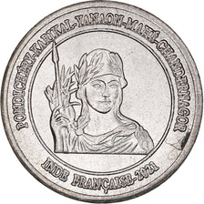 Munten, INDIA-FRANS, 1/2 Anna, 2021, Pondichery, UNC-, Cupro-nikkel, KM:New