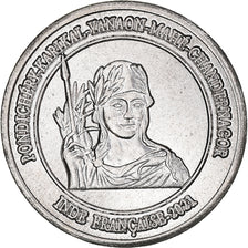Moneda, INDIA FRANCESA, 1/4 Anna, 2021, Pondichery, SC, Cobre - níquel, KM:New