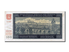 Biljet, Bohemië en Moravië, 100 Korun, 1940, 1940-08-20, TTB+