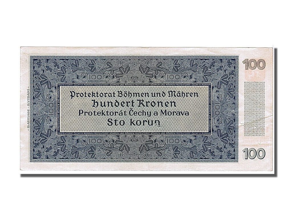 Banknote, Bohemia and Moravia, 100 Korun, 1940, 1940-08-20, AU(50-53)
