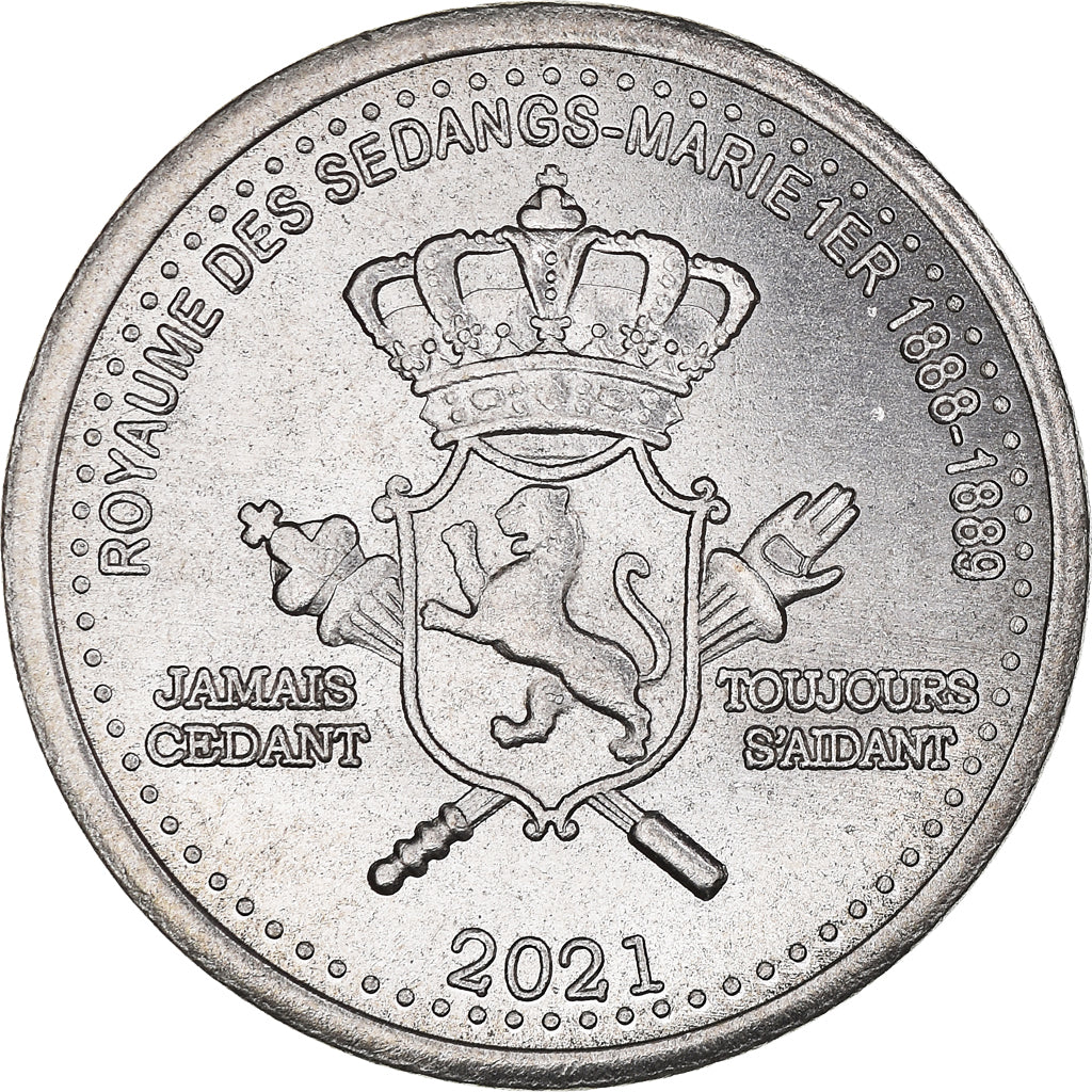 Moneta, Vietnam, 1/2 Dollar, 2021, SEDANGS, SPL, Rame-nichel