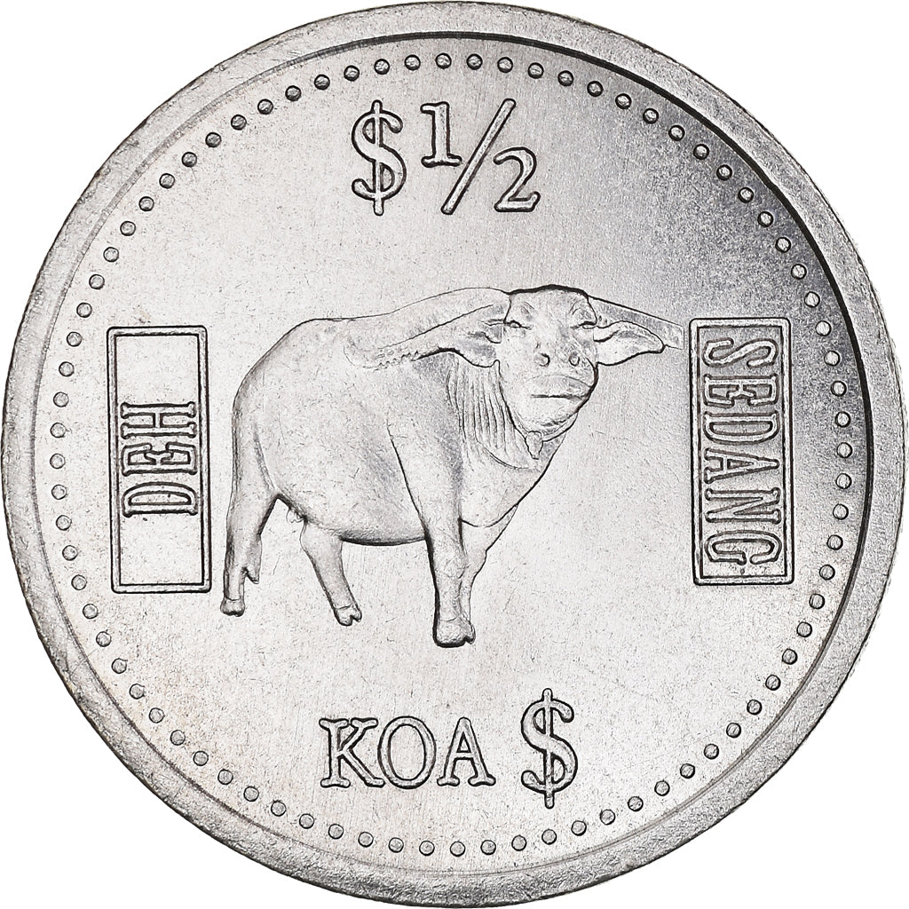 Moneta, Vietnam, 1/2 Dollar, 2021, SEDANGS, SPL, Rame-nichel